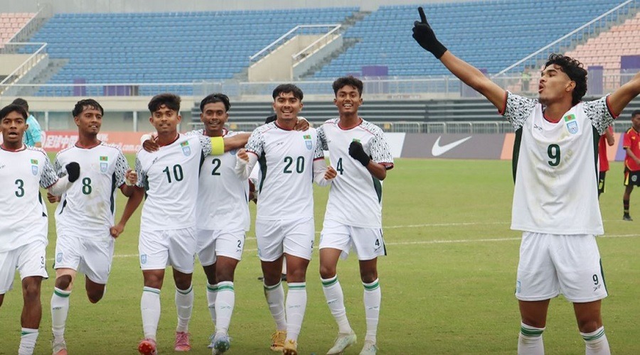 তিমুরলেস্তের জালে বাংলাদেশের ৫ গোল