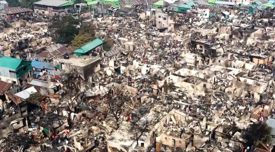 কড়াইল বস্তিতে ভয়াবহ আগুন, পুড়ল দেড় হাজার ঘর, খোলা আকাশের নিচে শত শত পরিবার