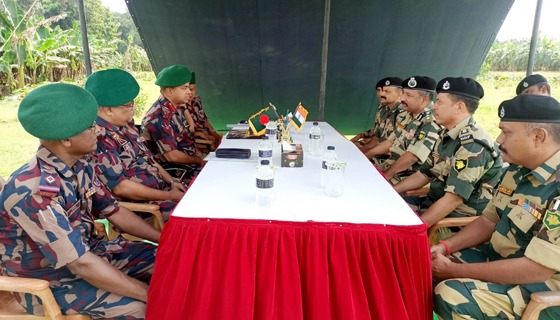 মেহেরপুর সীমান্তে বিজিবি-বিএসএফ পতাকা বৈঠক
