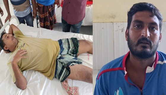 মহেশপুরে ২ পাহারাদারকে কুপিয়ে জখম