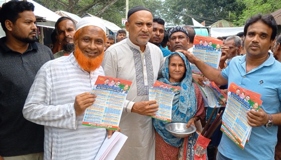 পবিত্র কোরআন অবমাননার বিরুদ্ধে দিঘলিয়ায় প্রতিবাদ সমাবেশ ও মিছিল