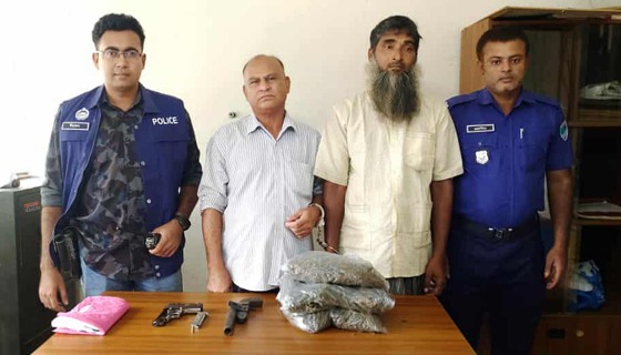 দৌলতপুরে অস্ত্র ও মাদক উদ্ধার, আটক ২