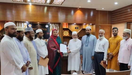 কিশোরগঞ্জে পিআর ও ৫ দফা দাবিতে জামায়াতের স্মারকলিপি প্রদান