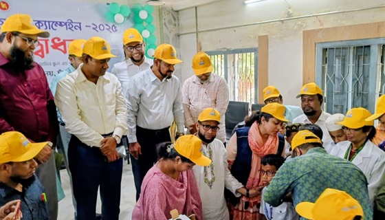 চাঁদপুরে প্রথম টাইফয়েড টিকাদান ক্যাম্পেইন শুরু