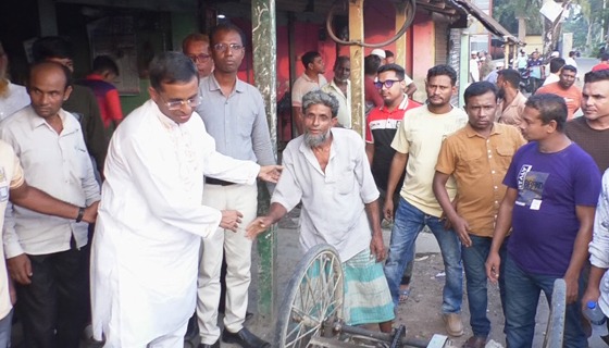 মণিরামপুরে ধানের শীষের পক্ষে কেন্দ্রীয় নেতা অগ্নি'র প্রচারণা