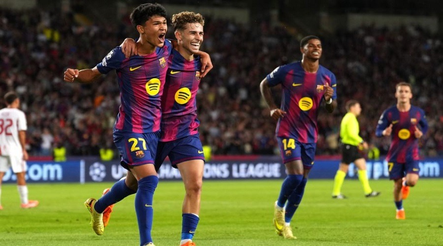 অলিম্পিয়াকোসের জালে বার্সার গোল উৎসব