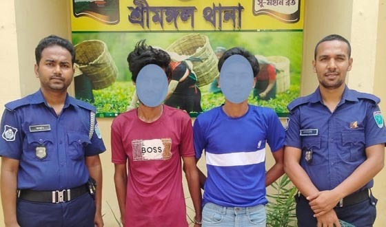 শ্রীমঙ্গলে ওয়ারেন্টভুক্ত ও সাজাপ্রাপ্ত আসামীসহ গ্রেফতার ২