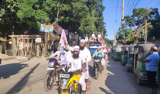 মুফতি হাবিবুর রহমানকে বাংলাদেশ খেলাফত মজলিসের প্রার্থী ঘোষণা, মোটরসাইকেল শোডাউন