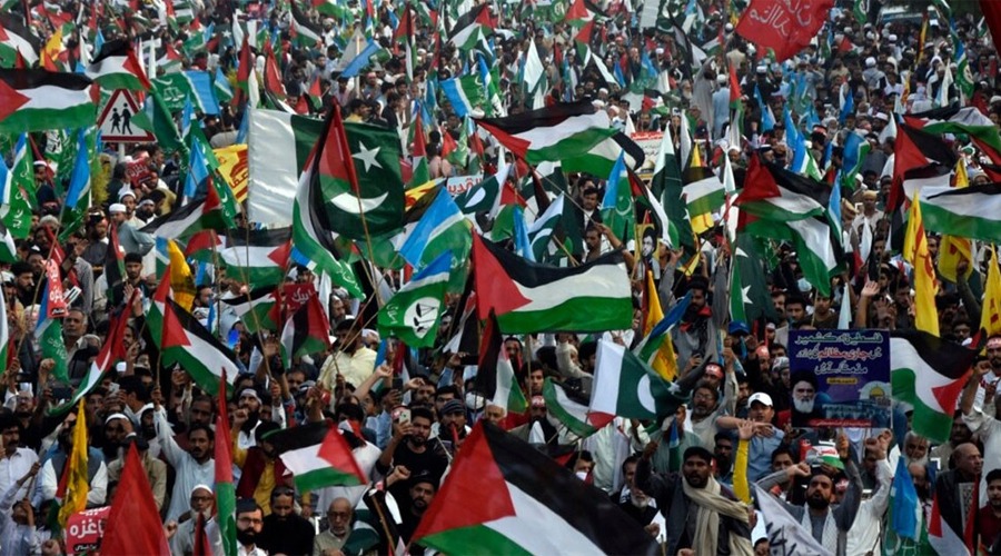 ইসরায়েলবিরোধী বিক্ষোভে পাকিস্তানের রাজপথে জনতার ঢল