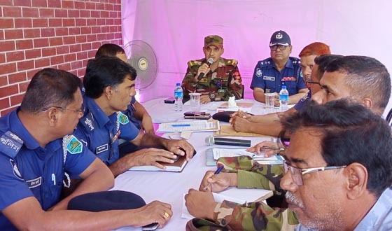 নিয়ামতপুরে সেনা ক্যাম্পের উদ্যোগে দুর্গাপূজা উপলক্ষে সমন্বয় সভা