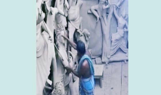 শৈলকুপায় দূর্গা প্রতিমা ভাঙচুর, আটক ১
