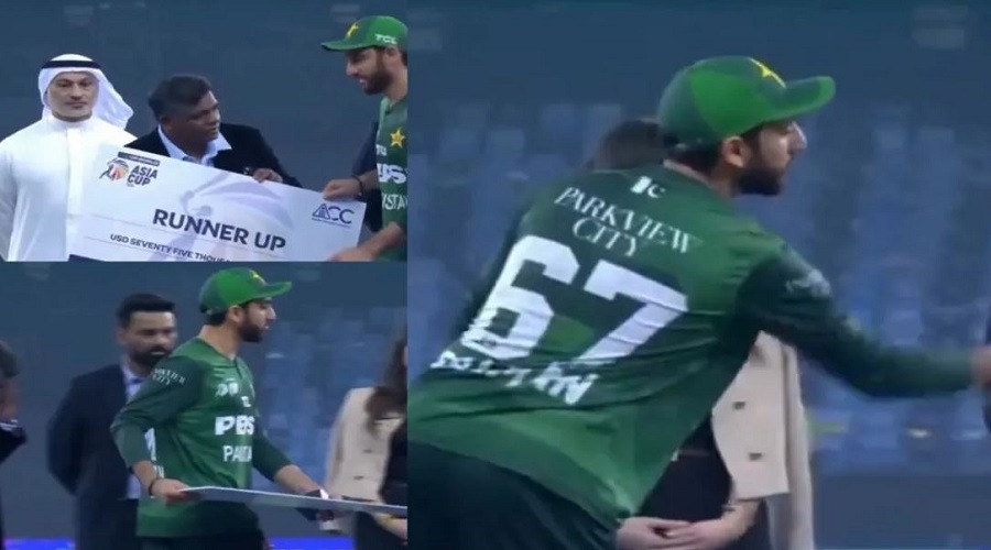 পুরস্কারের চেক ছুড়ে ফেললেন পাকিস্তানের অধিনায়ক সালমান