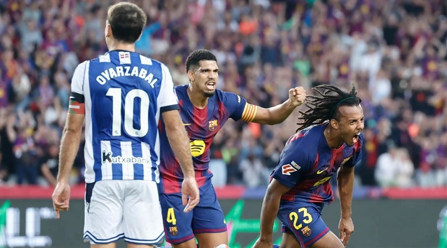 সোসিয়েদাদকে হারিয়ে টেবিলের শীর্ষে বার্সা