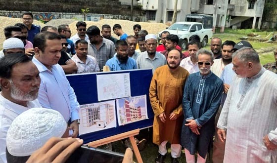 শিশু পরিবারে দুই ভবনের ভিত্তিপ্রস্তর স্থাপন করলেন এমপি