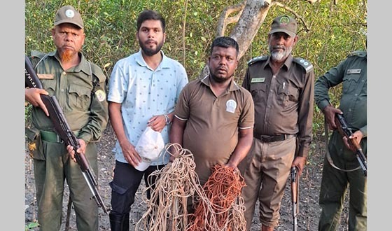 সুন্দরবনে ১৫ শ ফুট হরিণ ধরার ফাঁদ উদ্ধার