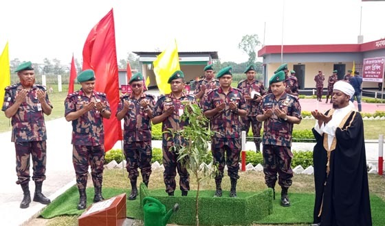 বিরলে নবনির্মিত মৌচোষা বিওপি শুভ উদ্বোধন