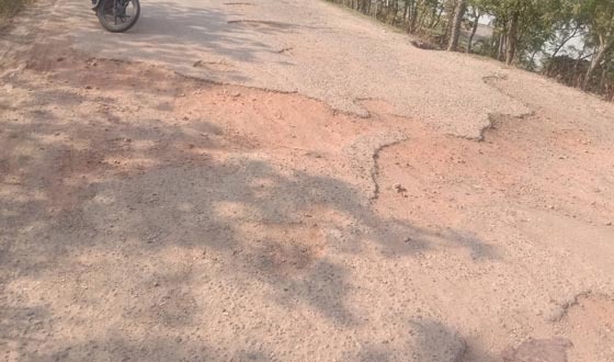 পাইকগাছায় শিবসা ব্রিজের সংযোগ সড়কের বেহাল দশা