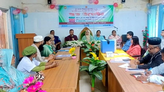 কালীগঞ্জে হাম রুবেলা টিকাদান ক্যাম্পেইন উদ্বোধন
