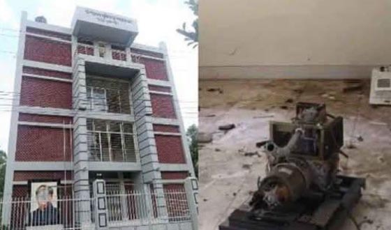 তানোরে গভীর রাতে মুক্তিযোদ্ধা কমপ্লেক্সে চুরি