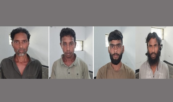 কুড়িগ্রামের রাজারহাটে হত্যা মামলার আসামিসহ গ্রেফতার ৫