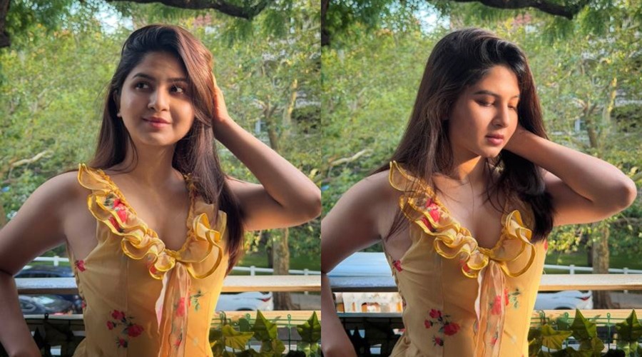 স্লিভলেস পোষাকে নজর কাড়লেন স্পর্শিয়া