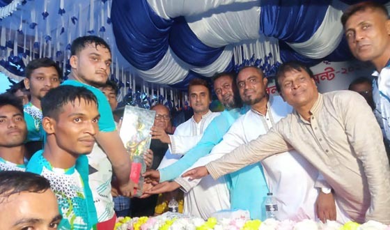 বাঘায় ফুটবল টুর্নামেন্টের ফাইনাল খেলা অনুষ্ঠিত