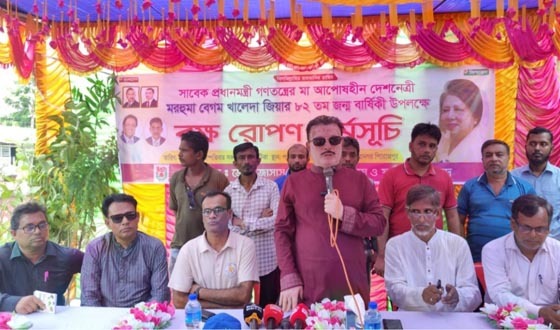 জিয়ানগরে খালেদা জিয়ার জন্মবার্ষিকীতে জাসাসের বৃক্ষরোপণ