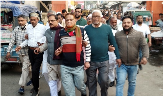 চরভদ্রাসনে প্রচারনায় শীর্ষে ধানের শীষ