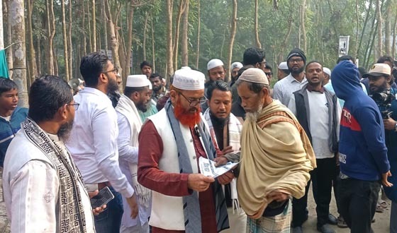 চাঁদপুরে দাঁড়িপাল্লার সমর্থনে গণসংযোগে শাহজাহান মিয়া