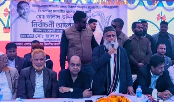 চাঁদপুর-২ আসনে ধানের শীষের প্রার্থীর গণসংযোগ