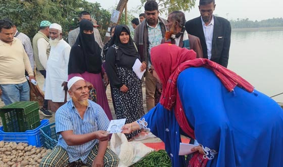 কাজিরচর ও বাহাদুরপুরে লাঙ্গল প্রতীকের পক্ষে গণসংযোগ