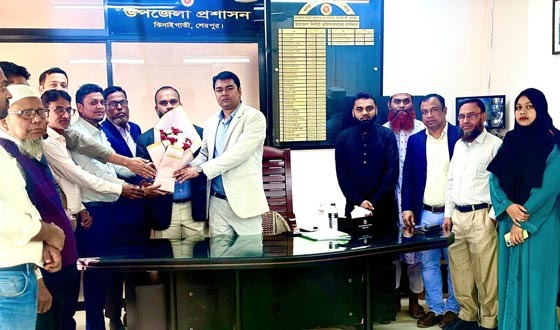 ঝিনাইগাতীতে নতুন ইউএনওর যোগদান