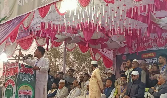 দেবহাটায় জামায়াত প্রার্থীর নির্বাচনী সমাবেশে ডাকসুর ভিপি