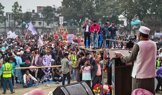 জামায়াত প্রার্থী মিজানুর রহমানের শেষ নির্বাচনী জনসভা