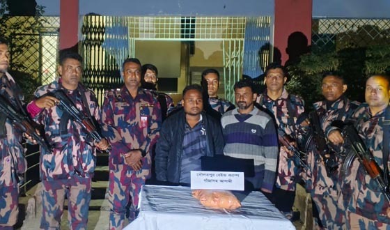 দৌলতপুর সীমান্তে গাঁজা সহ আটক ২