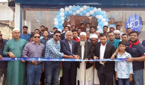 বিরলে সিয়াম বাজাজ মোটরস এর শোরুমের উদ্বোধন