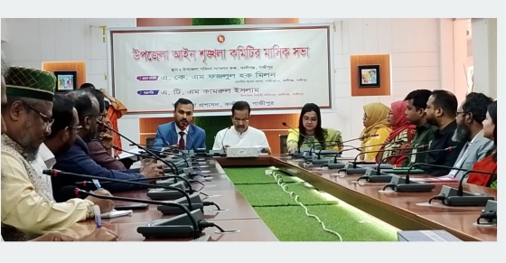 কালীগঞ্জ উপজেলা আইন শৃঙ্খলা কমিটির সভা