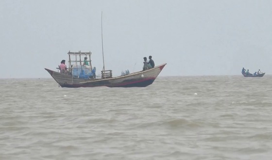 শেষ মুহূর্তের মাছ ধরায় ব্যস্ত লক্ষ্ণীপুরের জেলেরা