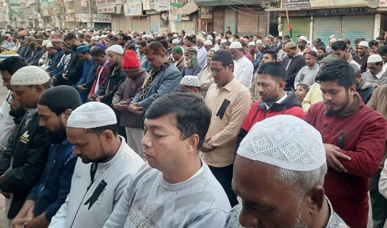 সৈয়দপুরে বেগম খালেদা জিয়ার গায়েবানা জানাযা