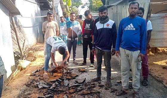 পানছড়িতে সড়ক কাজে অনিয়ম