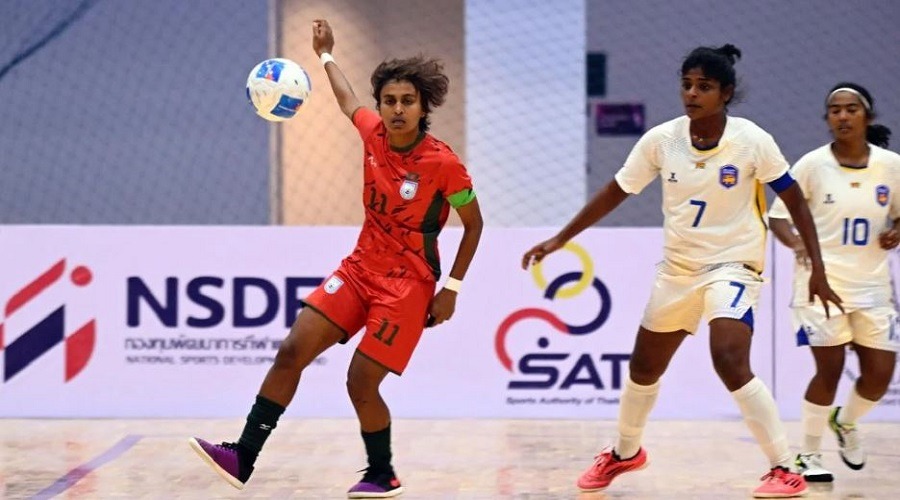 ফুটসালে শ্রীলংকার সাথে জয় পেলো সাবিনারা