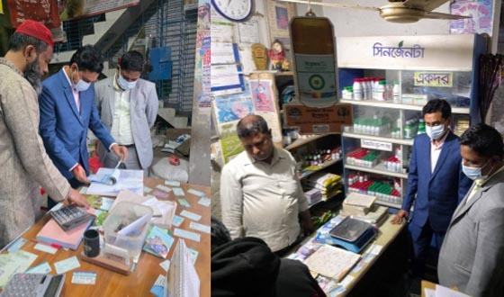 আশাশুনিতে সার ও কীটনাশকের দোকানে মোবাইল কোর্ট