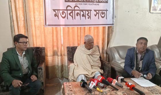 গফরগাঁওয়ে সাংবাদিকদের সাথে স্বতন্ত্র প্রার্থীর মতবিনিময়