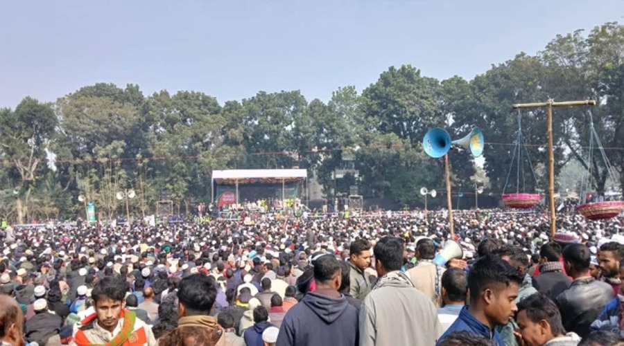 পঞ্চগড়ে জামায়াতের জনসভায় মানুষের ঢল