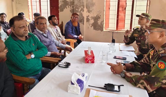 কাউখালীতে সাংবাদিকদের সাথে সেনাবাহিনীর মতবিনিময়