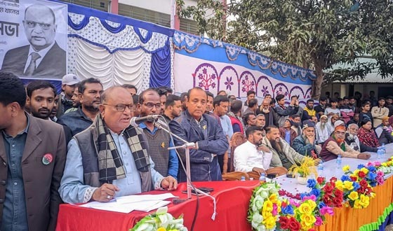 ধামইরহাটে বিএনপির নির্বাচনী জনসভা