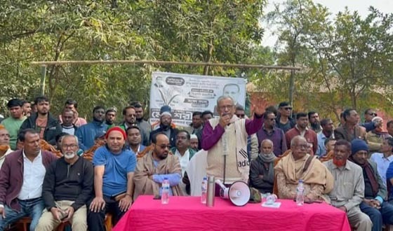 রাজশাহী-১ আসনে বিএনপি প্রার্থীর গণসংযোগ