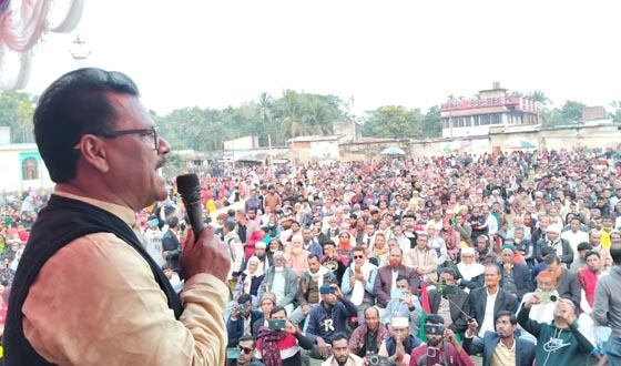 তালায় নির্বাচন উপলক্ষে জনসভা