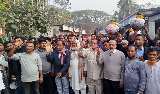 নড়াইল-১ আসনে স্বতন্ত্র প্রার্থী নাগিব হোসেনের নির্বাচনী পথসভা