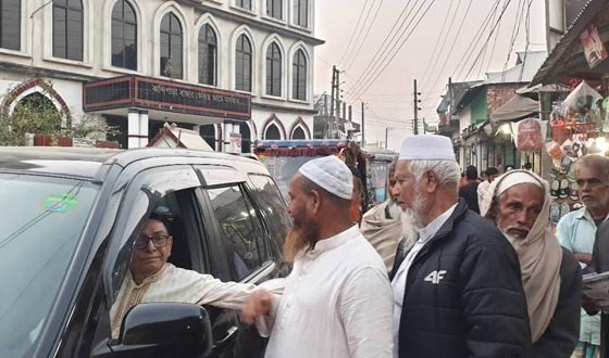 গফরগাঁওয়ে ১১ দলীয় নির্বাচনী ঐক্যজোট প্রার্থীর গণসংযোগ